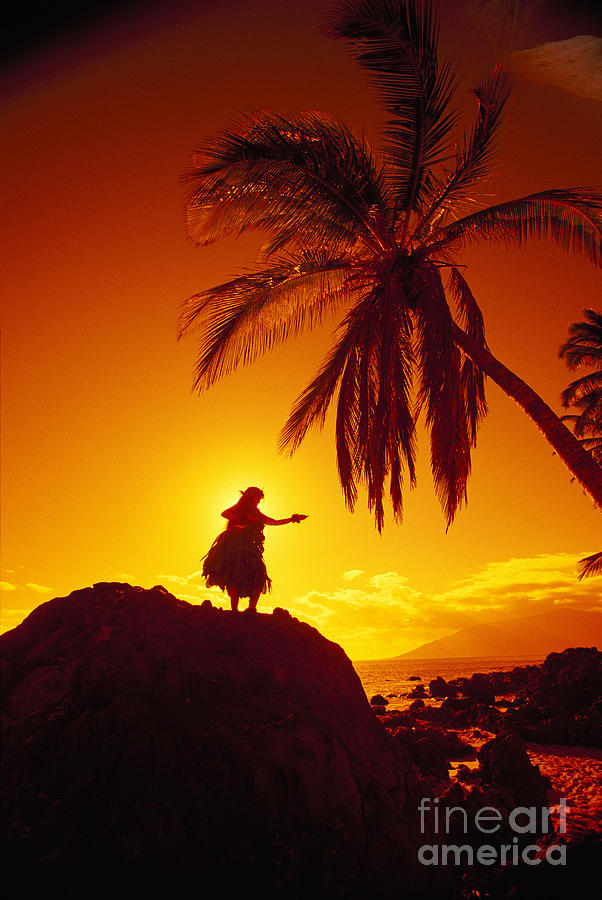 Hula At Sunset #1 Photograph by Ron Dahlquist - Printscapes
