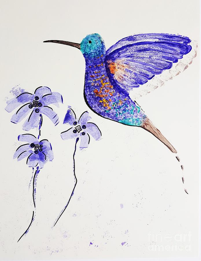 Hummingbird #1 Painting by Jasna Gopic