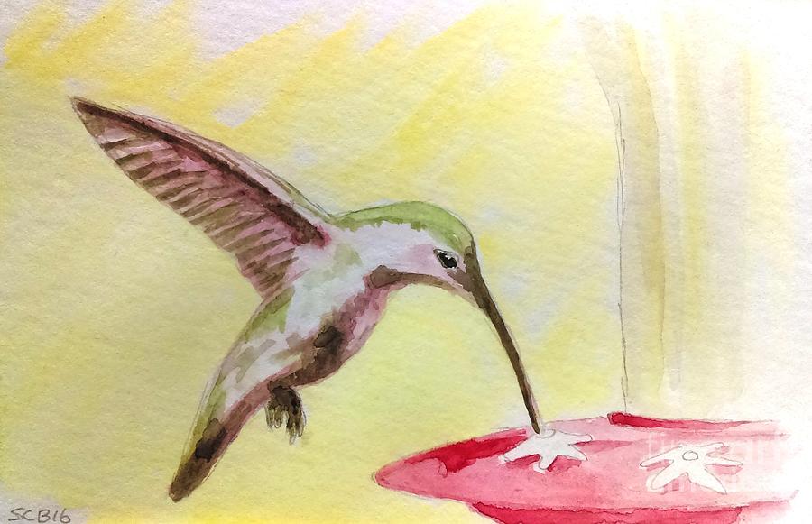 Hummingbird #1 Painting by Stacy C Bottoms
