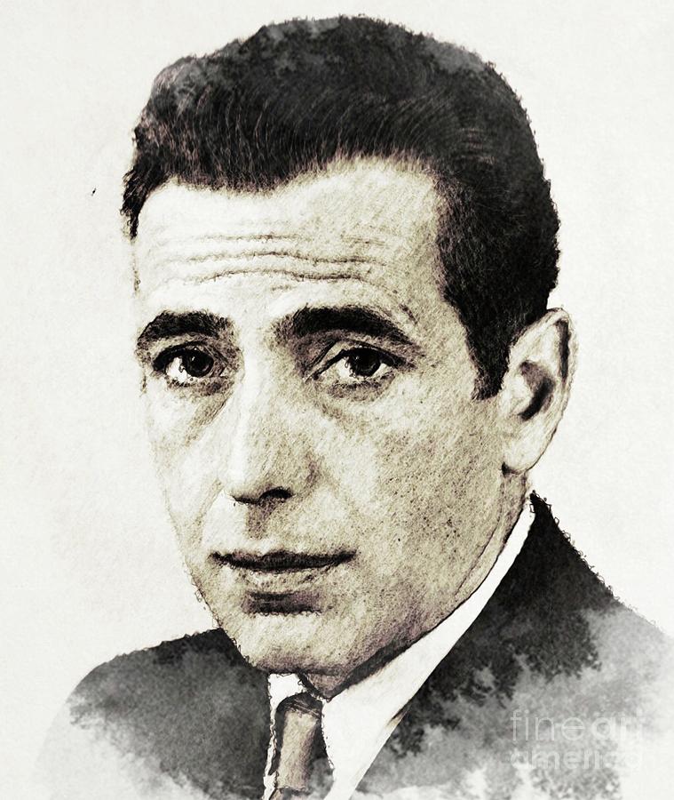 Hollywood Digital Art - Humphrey Bogart, Vintage Actor #1 by Esoterica Art Agency