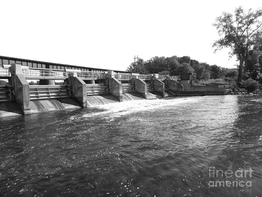 Huron River Dam Photograph by Phil Perkins - Fine Art America