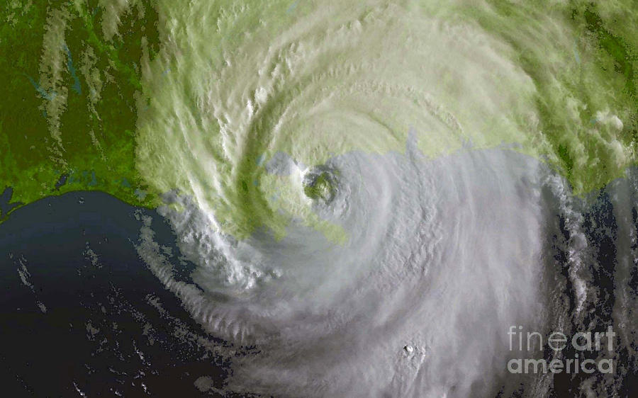 Katrina Photograph - Hurricane Katrina #1 by Science Source