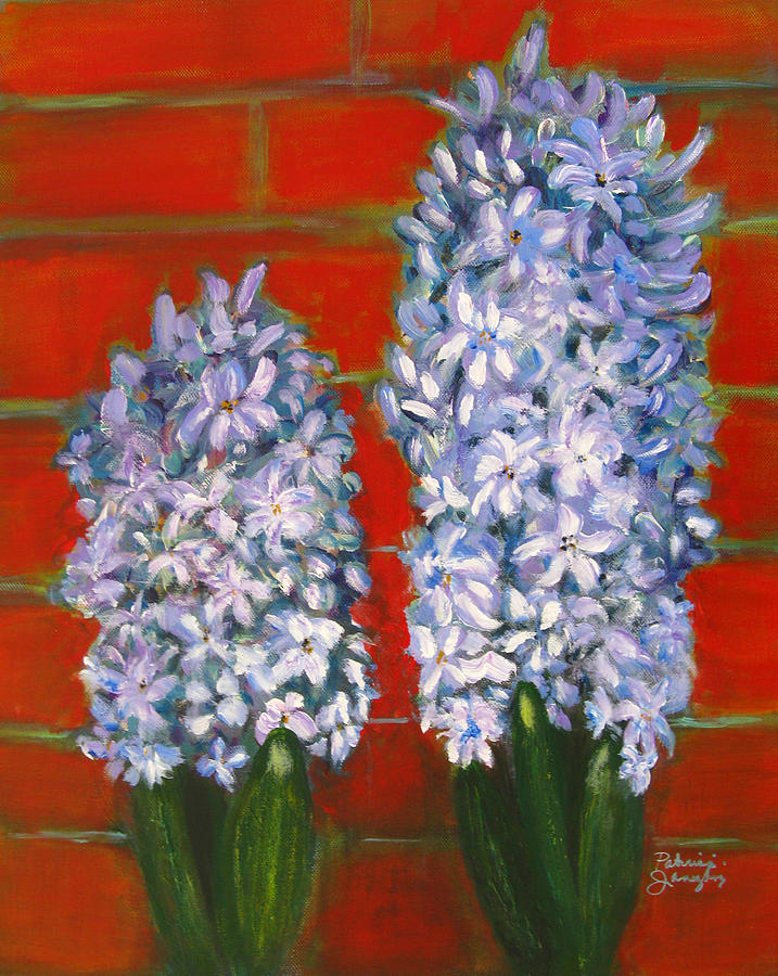 Hyacinths #1 Painting by Patricia Januszkiewicz