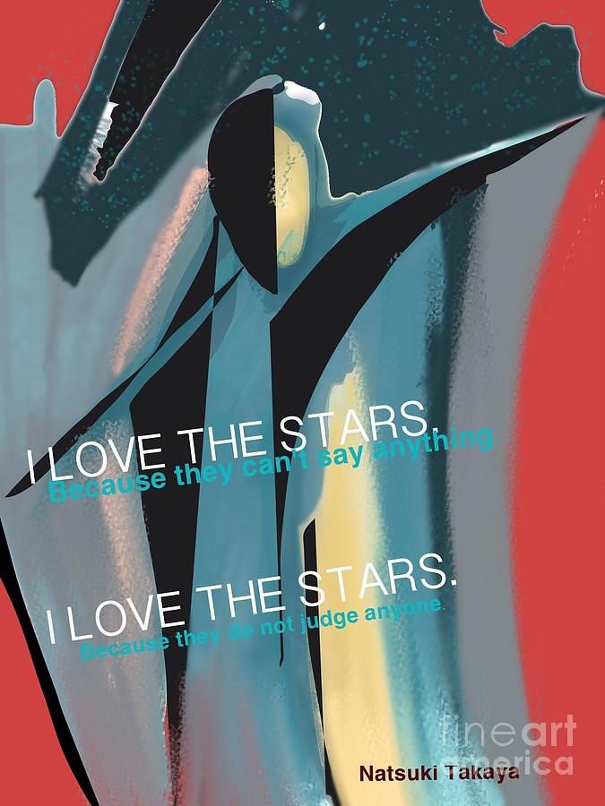 I Love the Stars #1 Digital Art by Cooky Goldblatt