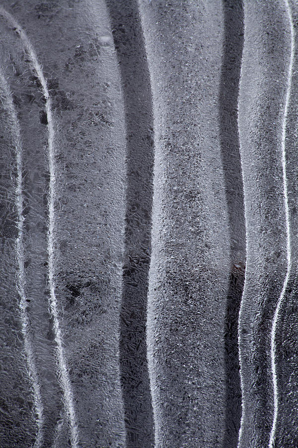 Ice Stripes #1 Photograph by Irwin Barrett