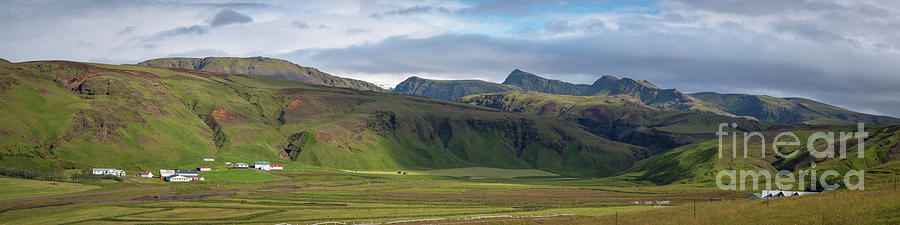 Iceland Farmland Panorama #1 Photograph by Michael Ver Sprill