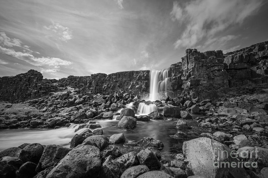 Iceland Waterfall Oxararfoss #1 Photograph by Michael Ver Sprill