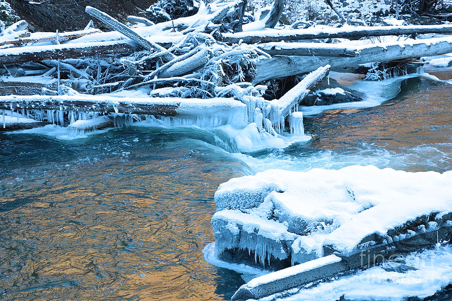 Icy Blue River #2 Photograph by Carol Groenen