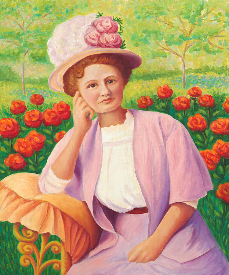 Ida In The Garden Painting