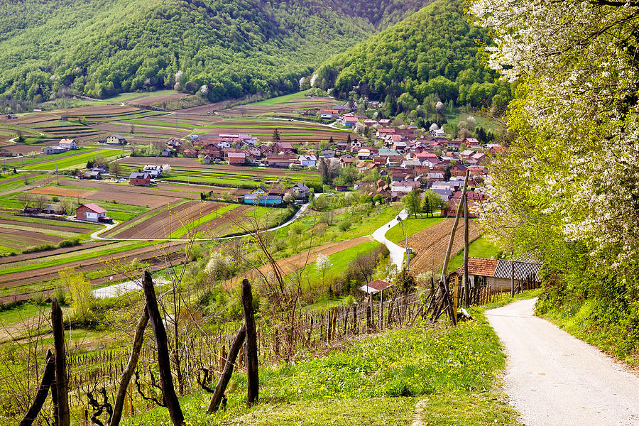 Idyllic mountain village of Prigorec #1 Photograph by Brch Photography
