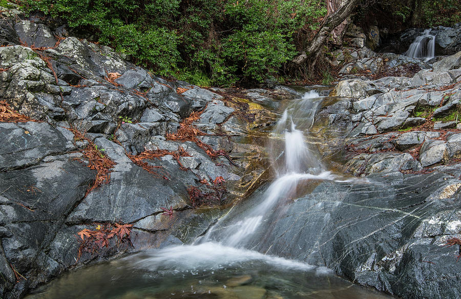 Idyllic waterfall, Troodos mountains Cyprus #1 Photograph by Michalakis Ppalis