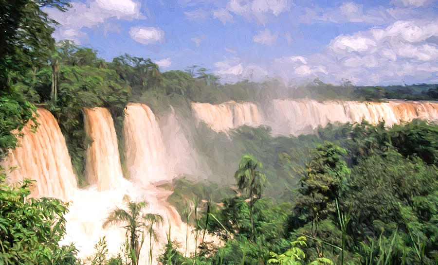 Iguazu Falls 3 #1 Digital Art by Roy Pedersen