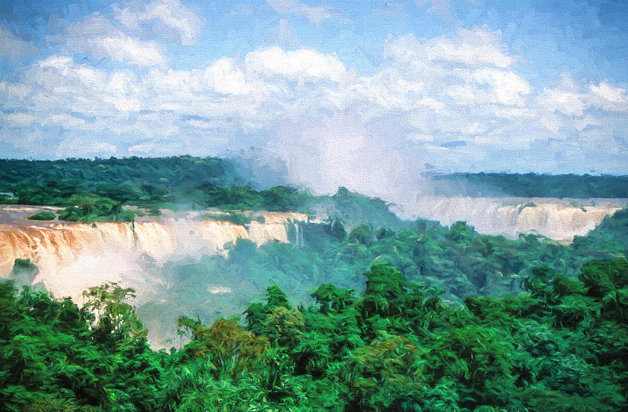Iguazu Falls 4 #1 Digital Art by Roy Pedersen