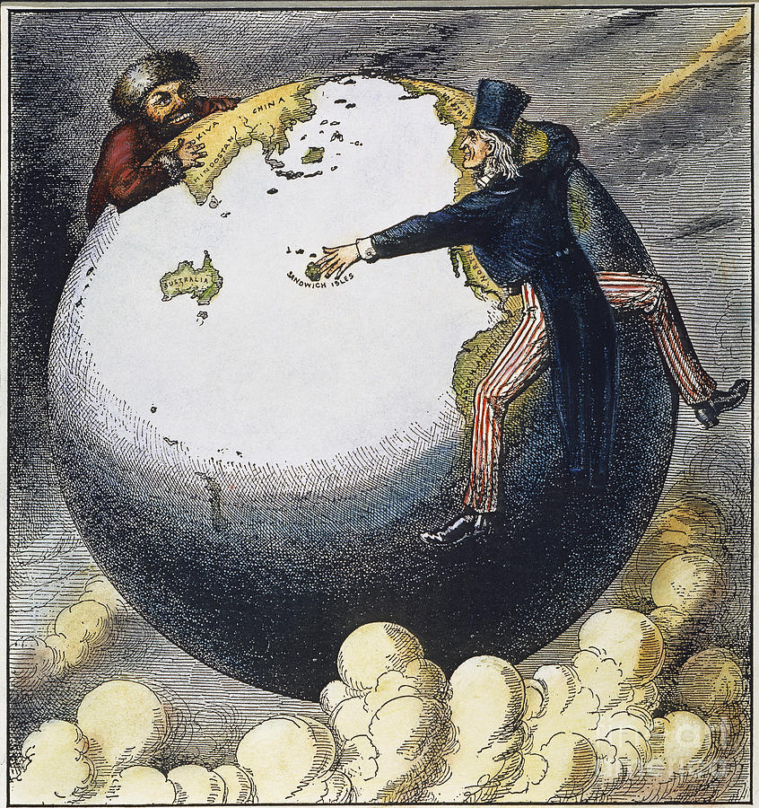 Imperialism Cartoon, 1876 Photograph by Granger