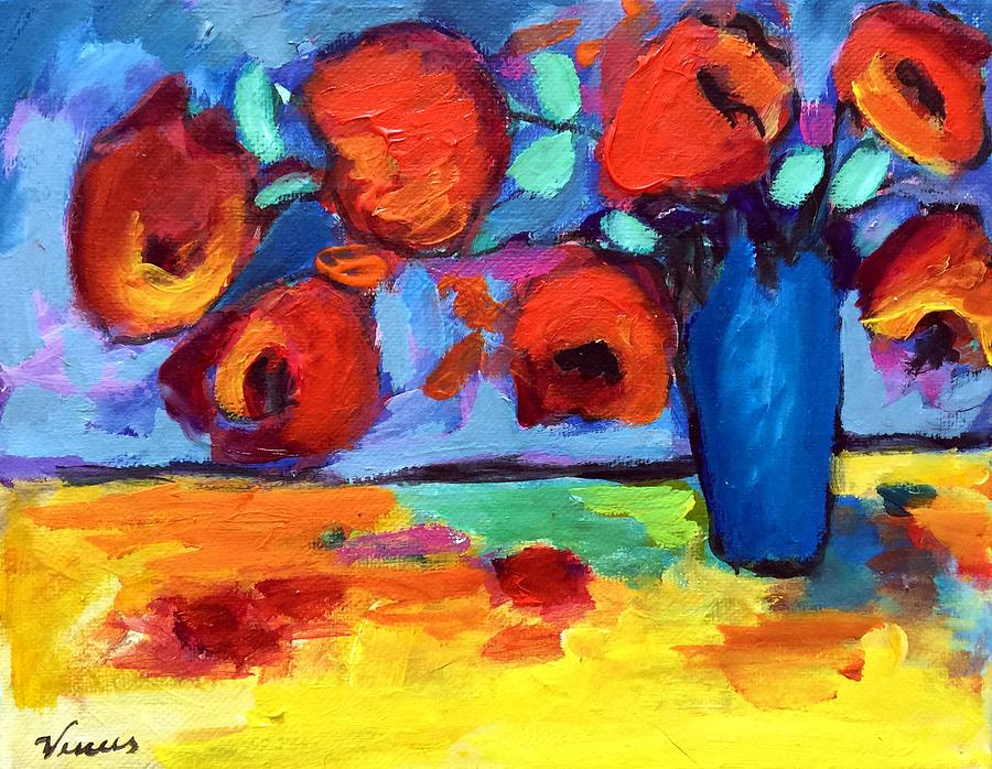 Impressionist Flowers Painting By Venus