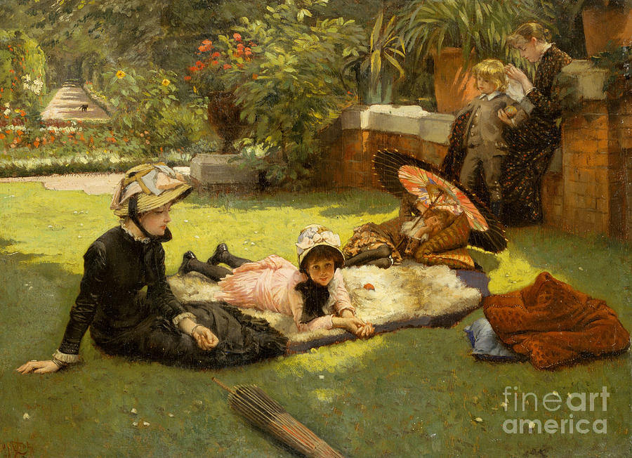 In Full Sunlight Painting by James Jacques Joseph Tissot