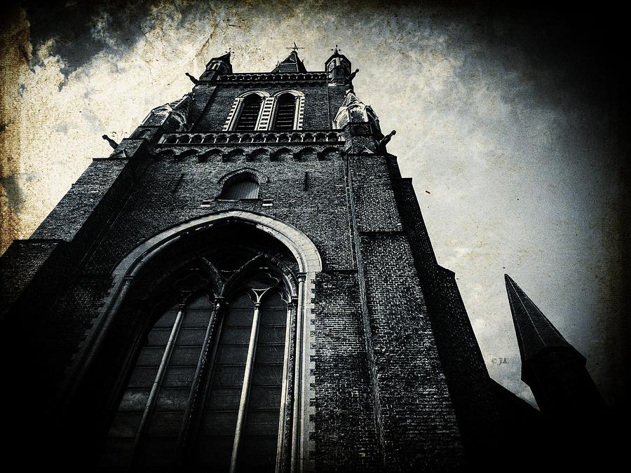Vintage Photograph - In her darkest hour - Church of Our Lady Series by Jennifer Kuehne