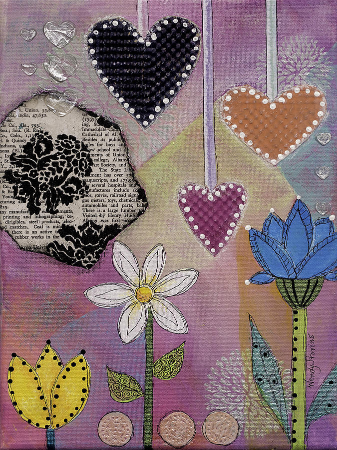 In the Garden Mixed Media by Wendy Provins