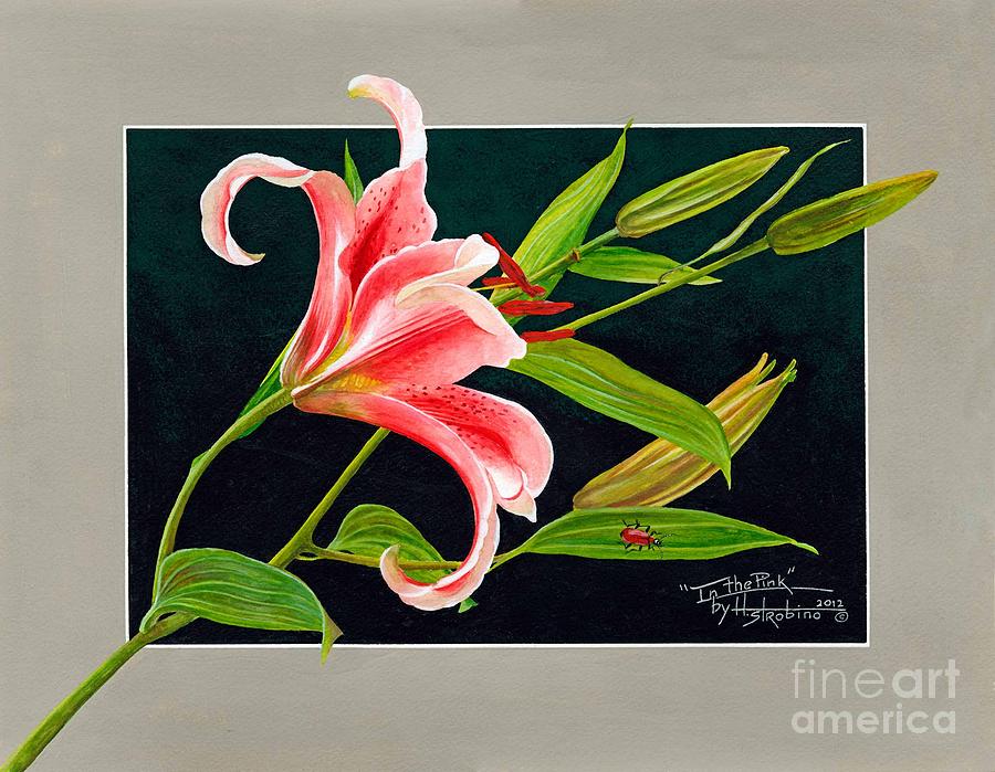 In The Pink #1 Painting by Herb Strobino