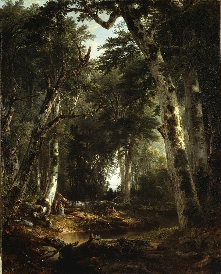 In the Woods #3 Painting by Asher Brown Durand