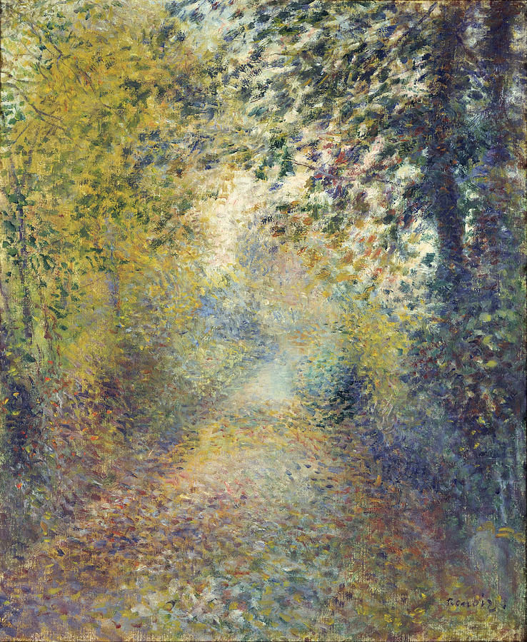 In The Woods #1 Painting by Auguste Renoir