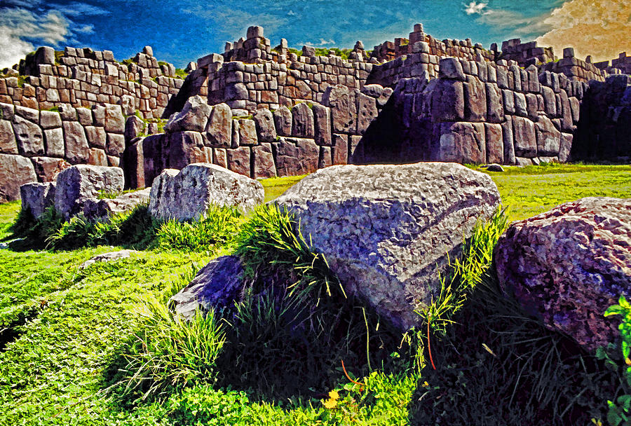 Inca Walls #1 Photograph by Dennis Cox