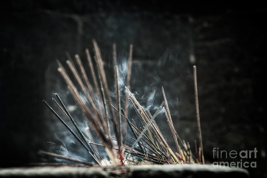 Incense sticks  Photograph by Patricia Hofmeester