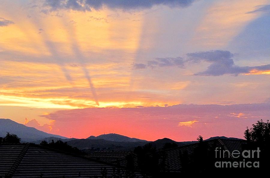 Incredible Sunset #1 Photograph by Phyllis Kaltenbach