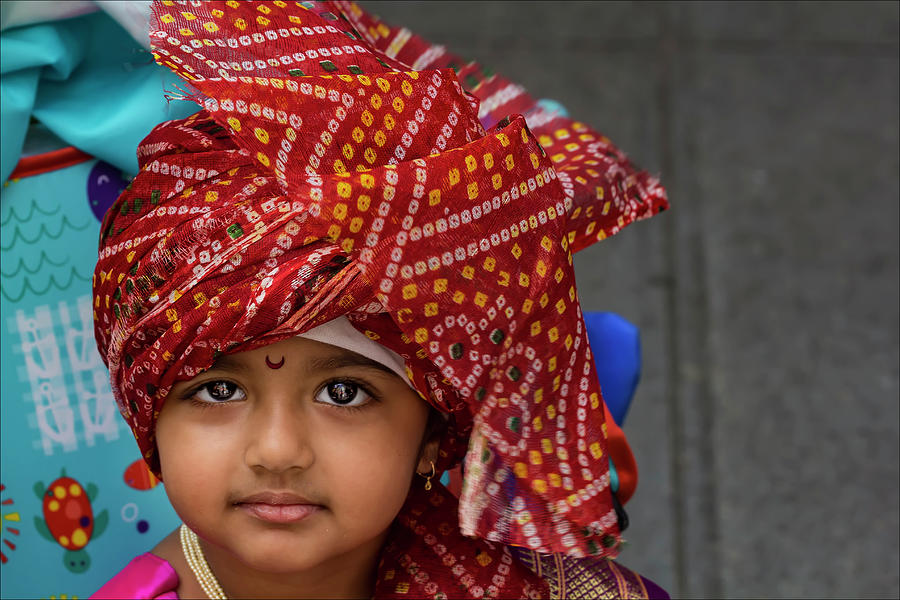 India Day Parade NYC 8_21_16 Indian Boy in Turban Photograph by Robert ...