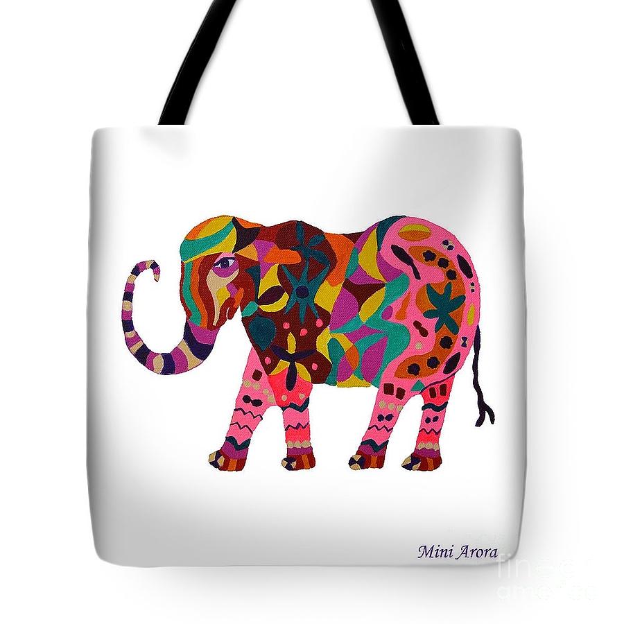 Indian Elephant #1 Painting by Mini Arora
