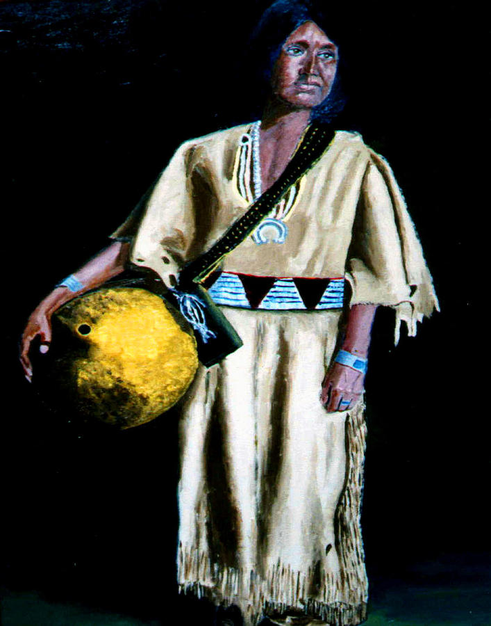 Indian Maiden #1 Painting by Stan Hamilton