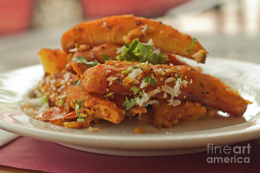 Indian Spiced Potato Wedges Photograph by Ezume Images Fine Art America