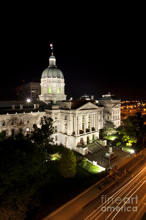 Indiana capitol building in Indianapolis #1 Photograph by Anthony Totah