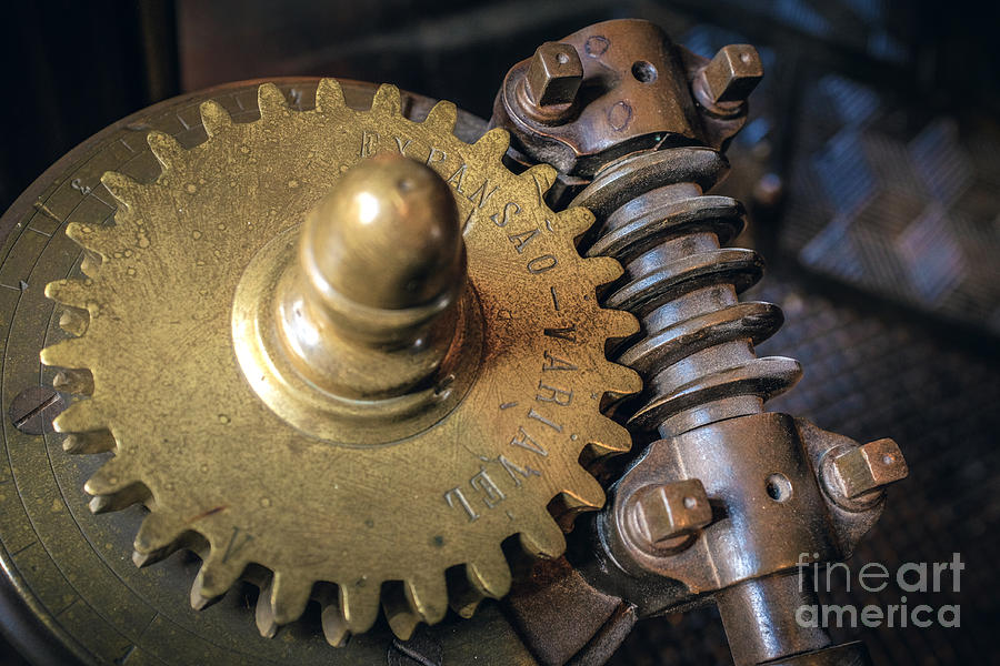 Vintage Photograph - Industrial Gear #1 by Carlos Caetano