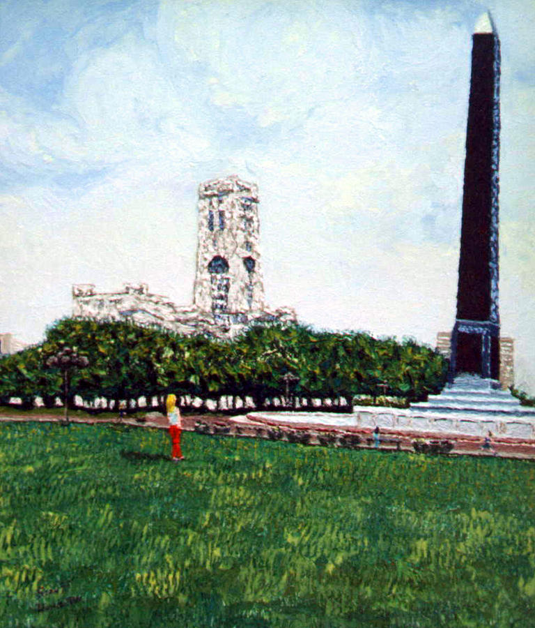 Indy War Memorial #1 Painting by Stan Hamilton