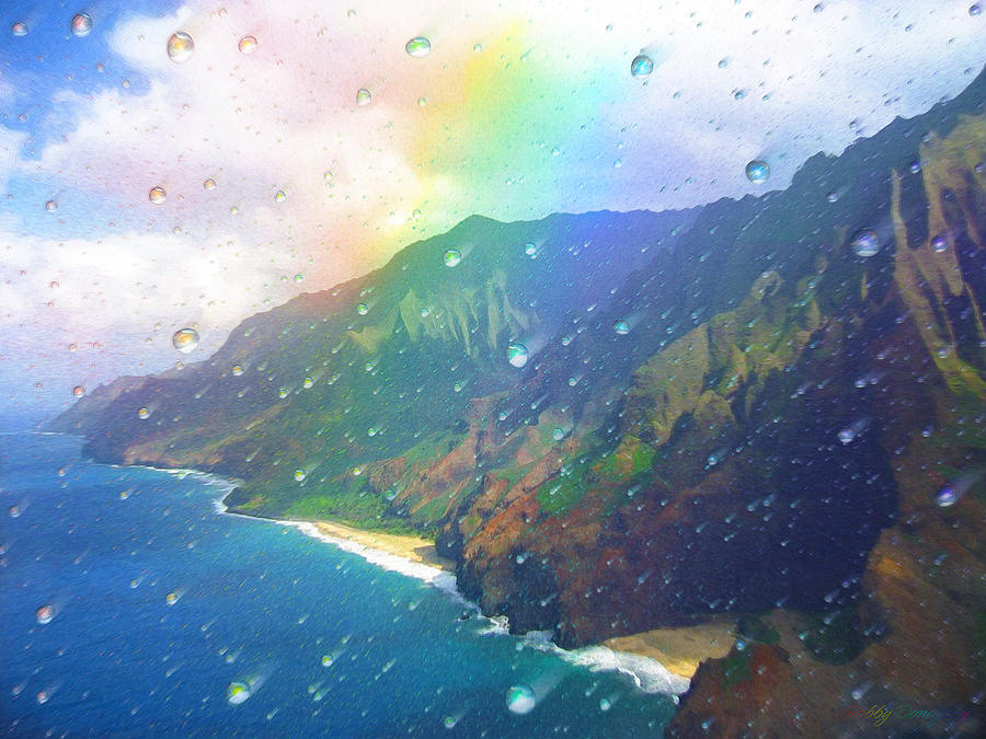 Rainbow Painting - Inside a Rainbow by Robby Donaghey Rainbow Painting - Inside a Rainbow by Robby Donaghey