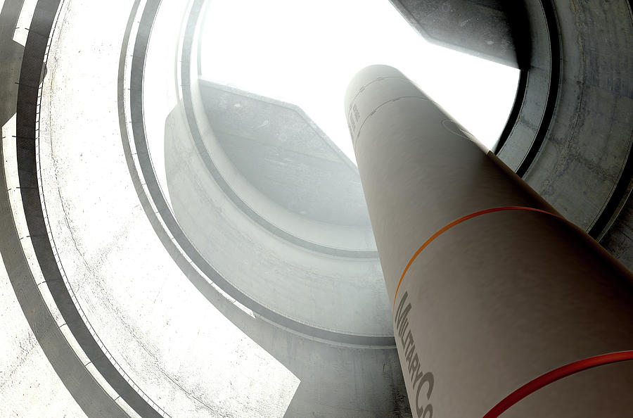 Silo Digital Art - Intercontinental Ballistic Missile Silo #1 by Allan Swart
