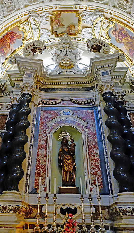 Interior Of A Church In Cagliari Sardinia #1 Photograph by Rick Rosenshein
