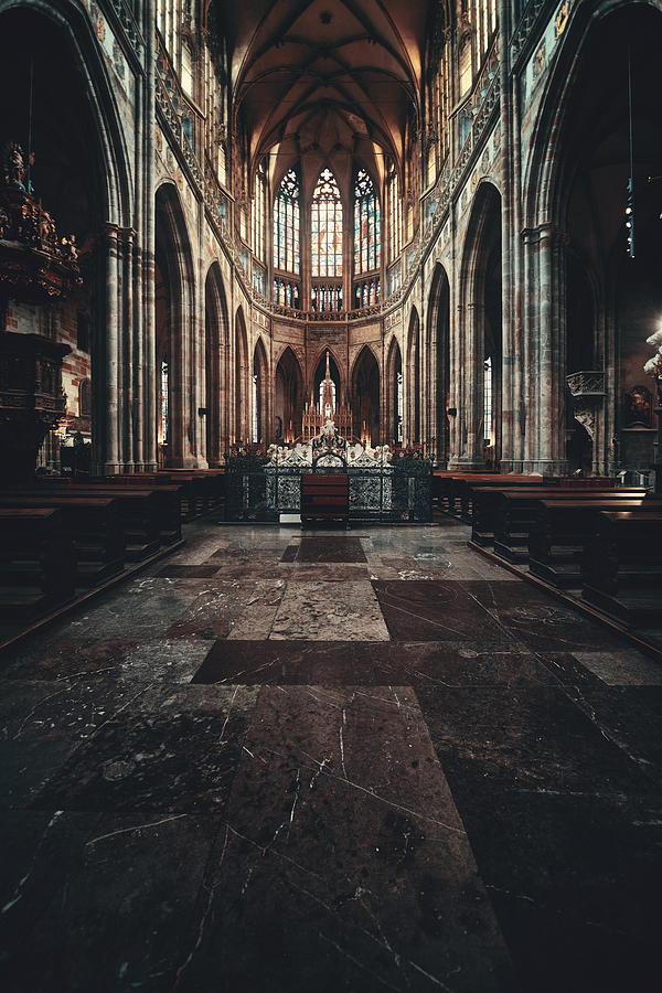 Interior view of St. Vitus Cathedral #1 Photograph by Songquan Deng
