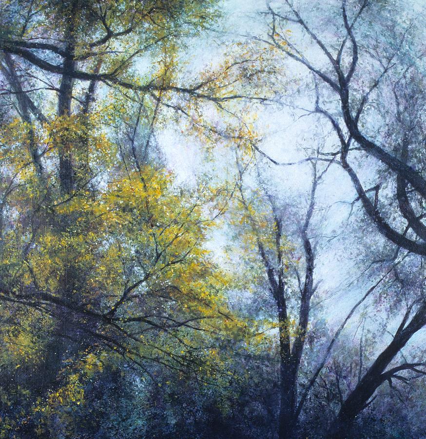 Tree Painting - Intersections by Janet Landrum Tree Painting - Intersections by Janet Landrum