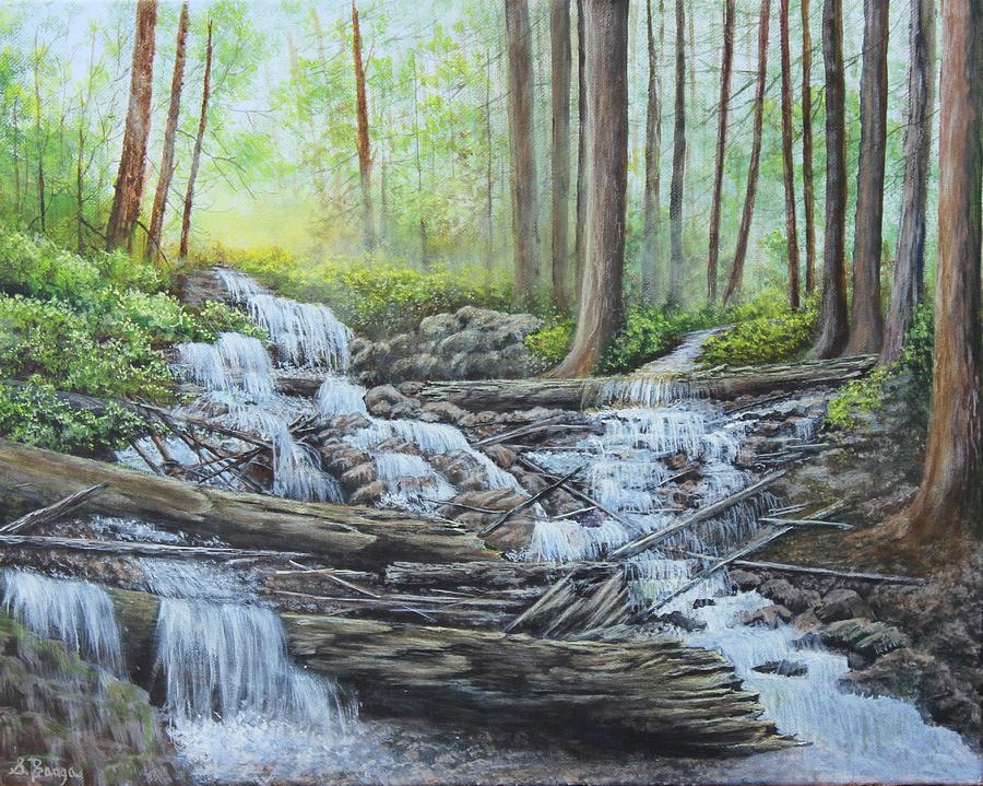 Into the Woods #1 Painting by Sheila Banga