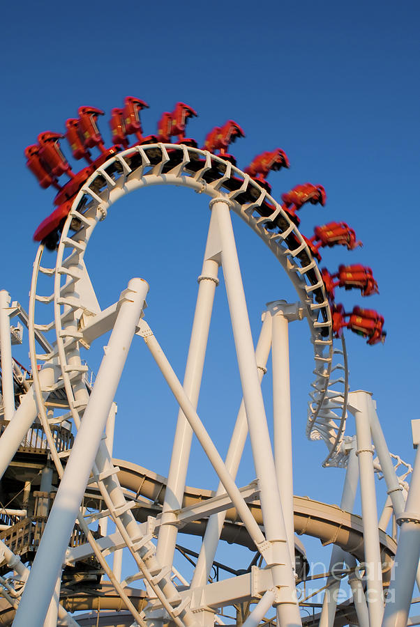 Inverted Roller Coaster #1 Photograph by Anthony Totah