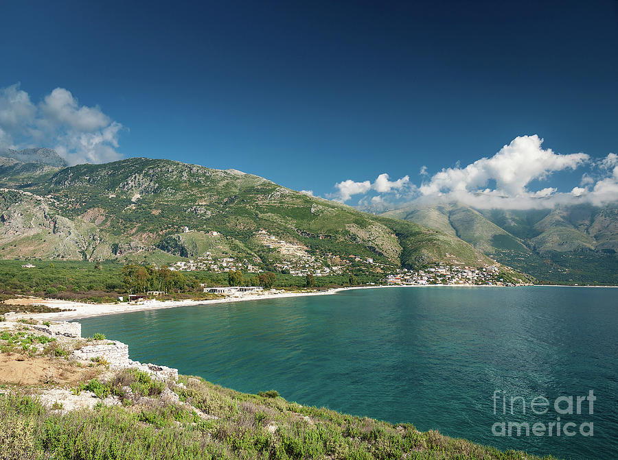 Ionian Sea Coast Of Southern Albania On Sunny Day #1 Photograph by JM Travel Photography