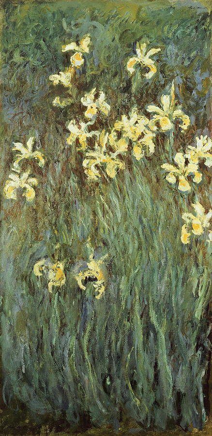 iris painting monet