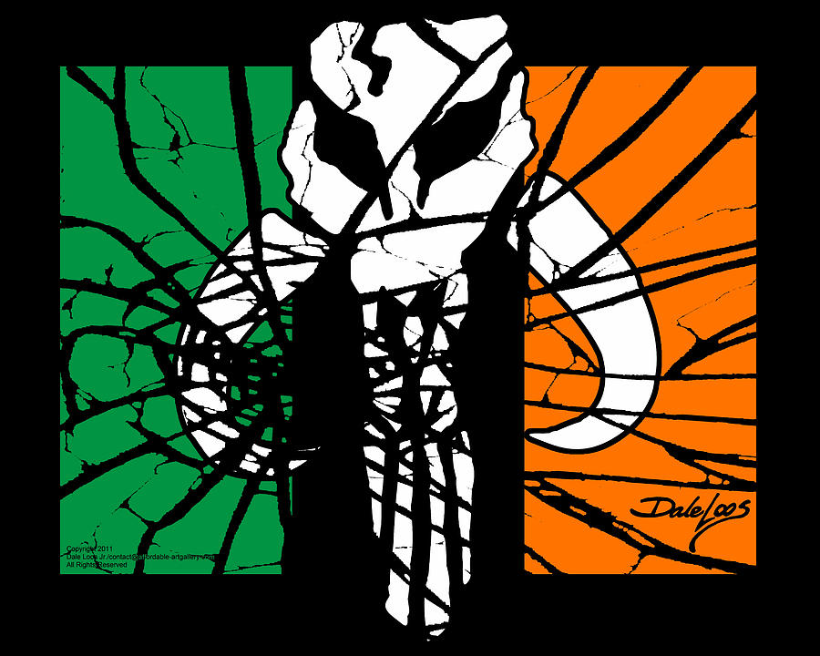 Irish Mandalorian Flag #1 Digital Art by Dale Loos Jr