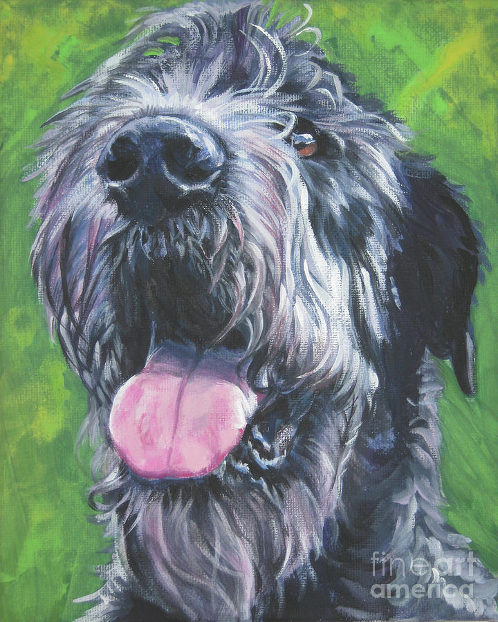 Irish Wolfhound #1 Painting by Lee Ann Shepard