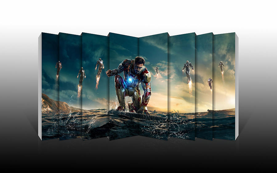 Avengers Mixed Media - Iron Man #1 by Marvin Blaine