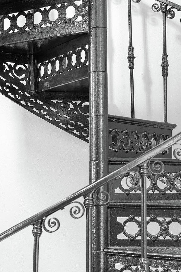 Architecture Photograph - Iron Staircase #1 by Nick Mares