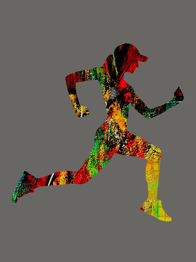 Inspirational Mixed Media - iRun Fitness Collection #1 by Marvin Blaine