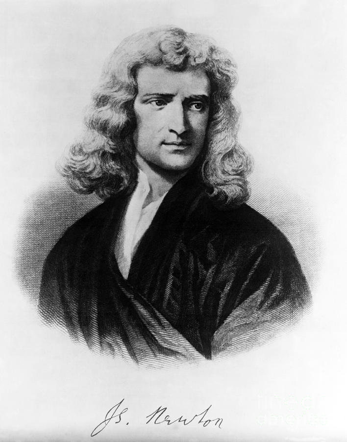 Isaac Newton, English Polymath #1 Photograph by Omikron